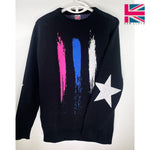 Load image into Gallery viewer, KL Star Deconstructed Knit Sweater
