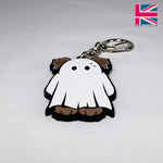 Load image into Gallery viewer, Kenny Bear Halloween Ghost Rubber Key Ring
